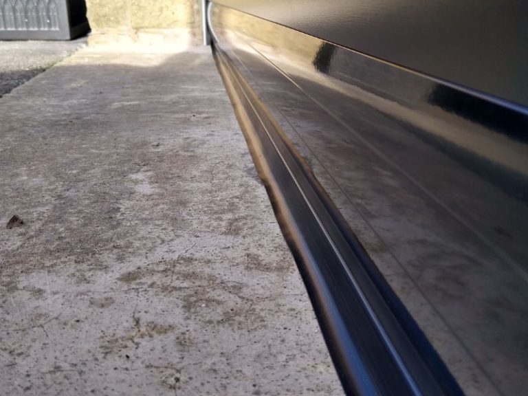 Insulated Roller Garage Door Black Blueberry Automation