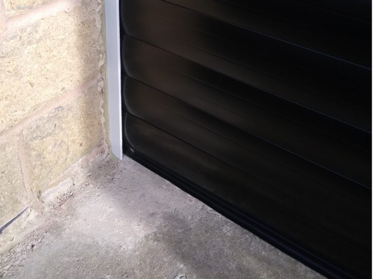 Insulated Roller Garage Door Black Blueberry Automation