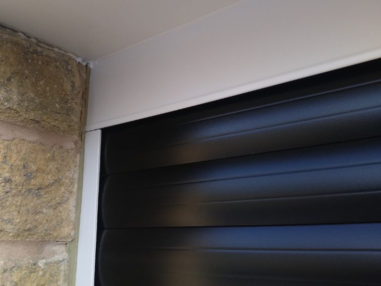 Insulated Roller Garage Door Black Blueberry Automation