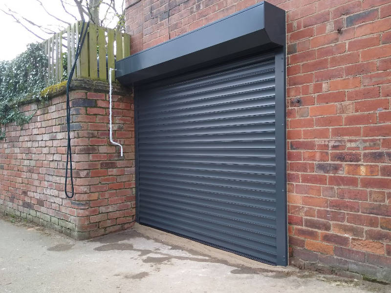 Grey Insulated Roller Garage Door