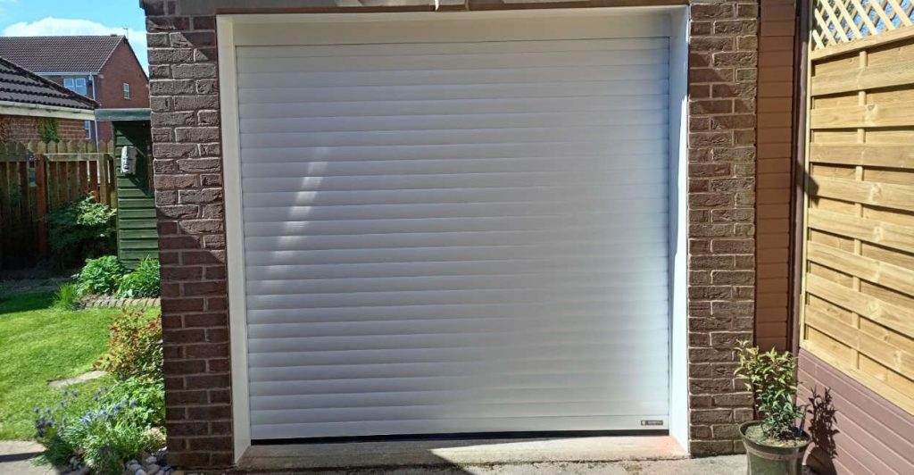 White Insulated Roller Garage Door