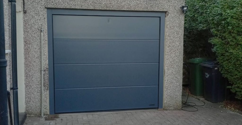 Grey Secure Sectional Garage Door