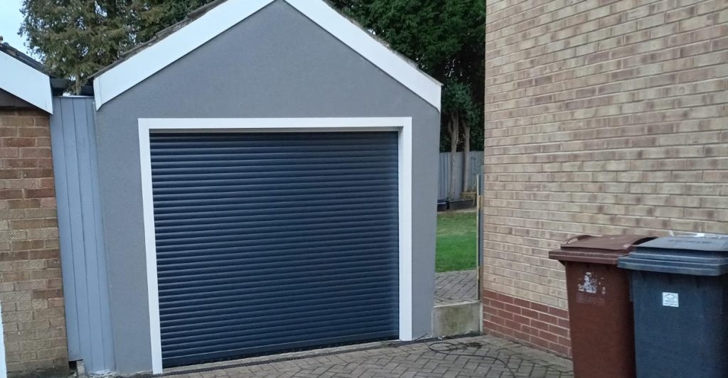 Grey Insulated Roller Garage Door